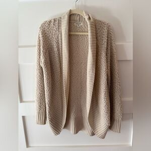 Full Circle Trends chunky popcorn sweater cardigan size M